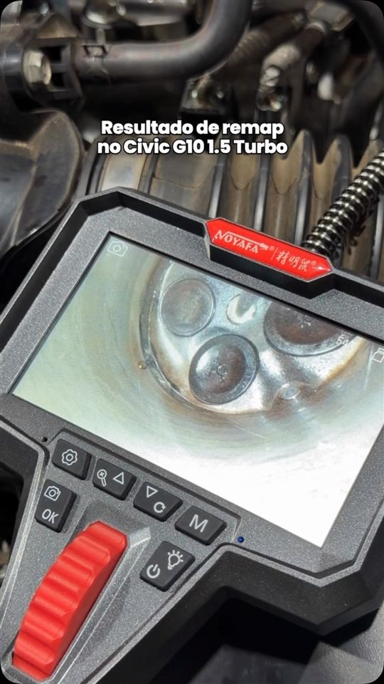 Vídeo: resultado de remap no Civic G10 1.5 Turbo visto por endoscópio