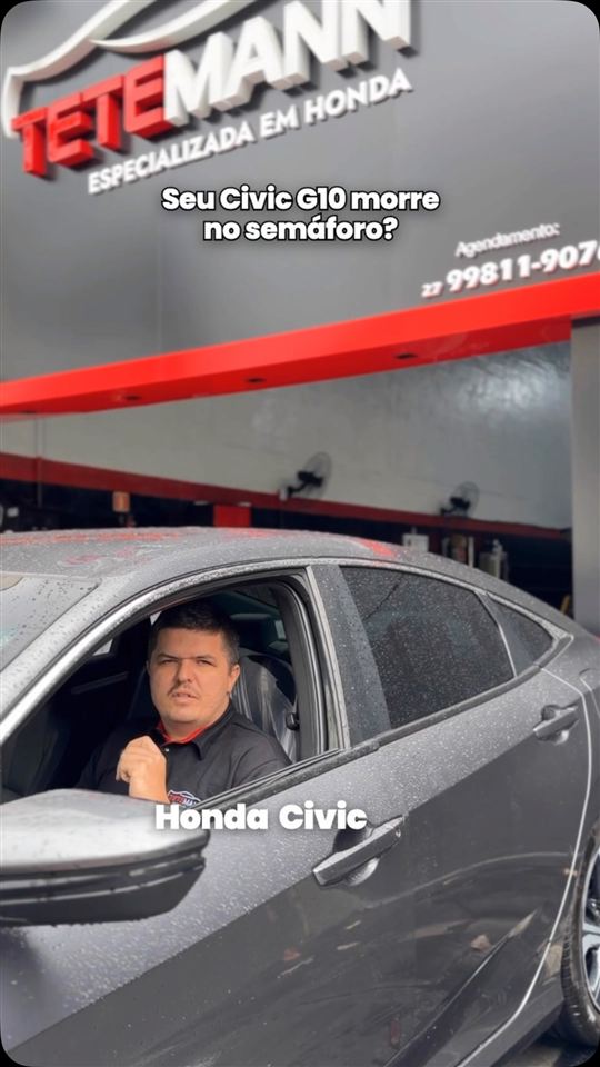 Vídeo: Civic G10 morre no semáforo? O defeito pode estar no servo freio
