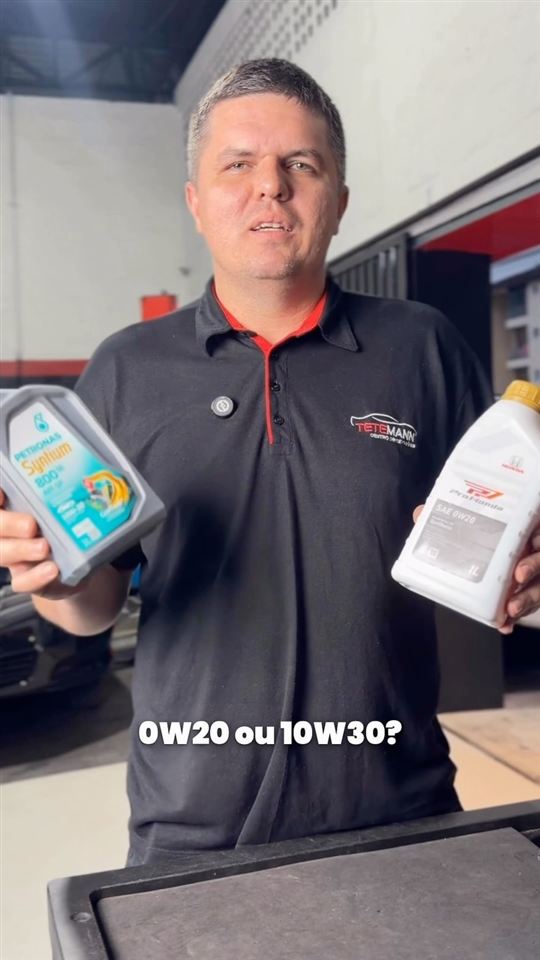 Óleo 0W20 ou 10W30 para motores Honda explicado na oficina